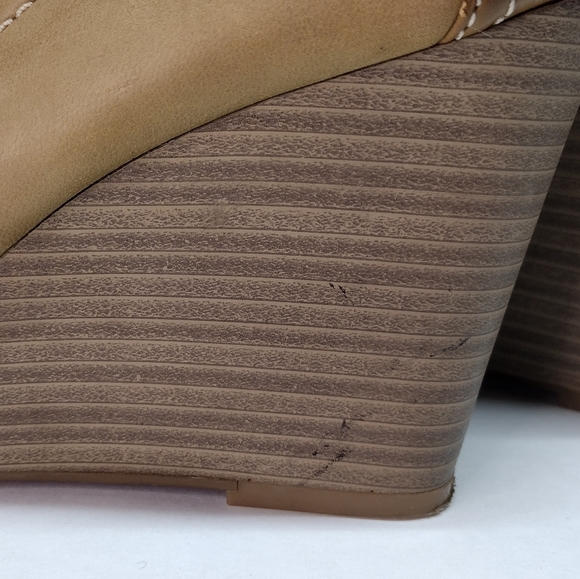Lucky Brand "Grace" leather wedges shoes size 10M - Picture 10 of 11